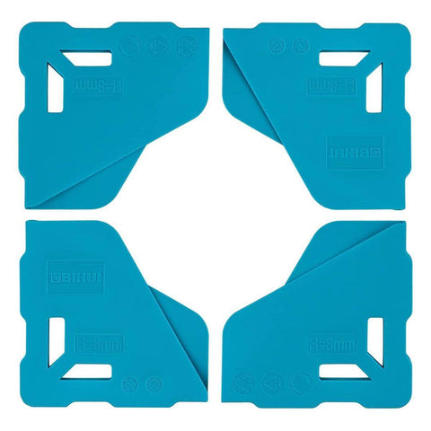 A set of blue Corner Protector, 1/4", 6mm